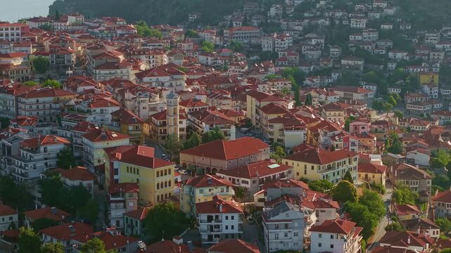 Morning View of Kastoria City and Lake, Greece