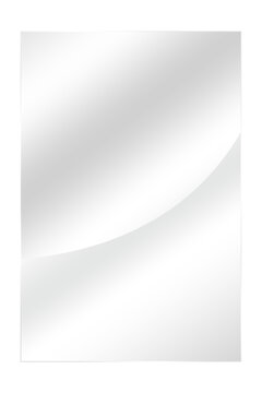 Glossy curve glass smart phone panel overlay cutout on transparent backgrounds illustration png