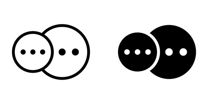 Another menu icon is a graphic vector icon