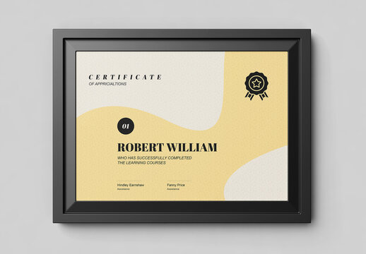 Clean Certificate Template