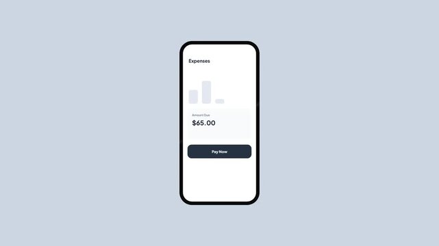 Mobile phone showing gym membership bill notification and processing digital payment for fitness expenses