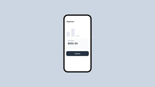 Digital mobile banking app showing monthly auto loan payment and successful transaction reference