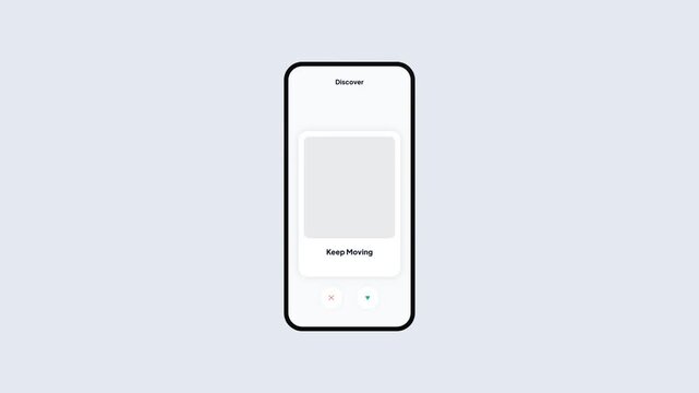 Mobile app interface showing daily inspirational quotes with swipe to skip functionality