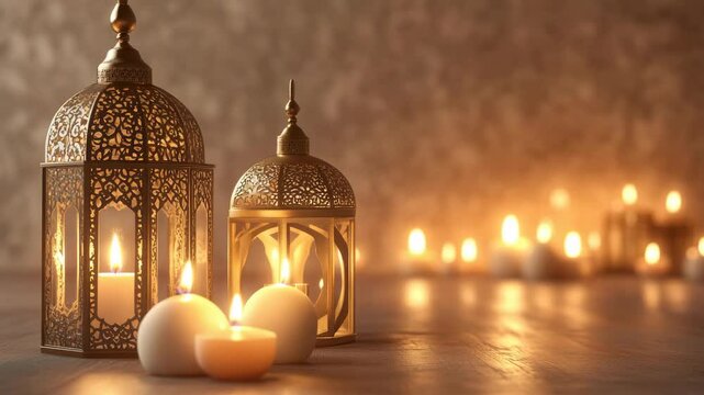 The displays a set of lit lanterns with intricate designs, likely intended for celebratory occasions such as weddings or festivals. They evoke a sense of tradition and cultural significance.