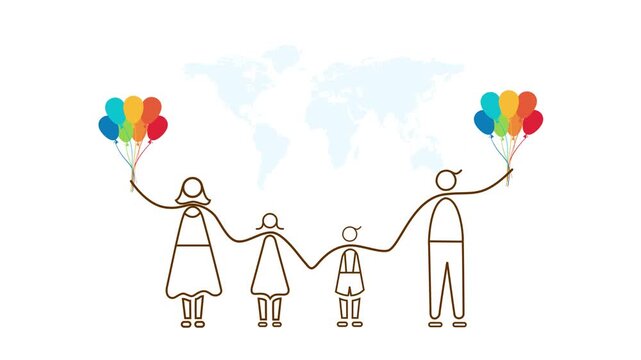 Short video on Global day of parents . Suitable for ads, awareness video.