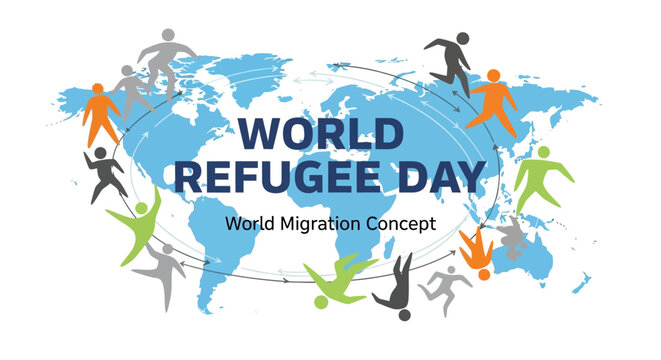 World Refugee Day awareness campaign logo.