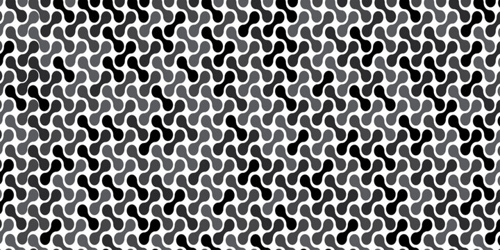 seamless pattern metal grid meatball wall decoration with chains circle wallpaper black and gray paper ornament cover, page, banner template design.