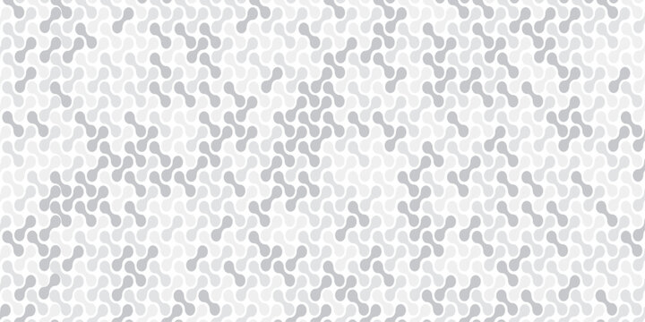 seamless pattern metal grid meatball wall decoration with chains circle wallpaper. white and gray paper ornament cover, page, banner template design.