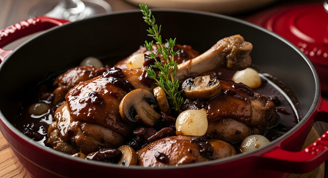 Coq au Vin French Chicken Stew
