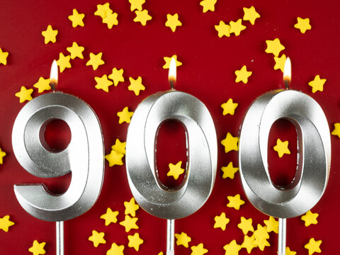 nine hundred followers or subscribers card. Festive Background for social networks or blogs. 900 online community fans.