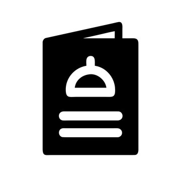 Black menu folder with restaurant icon design Vector