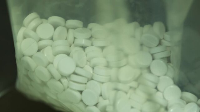 Tablet Production Conveyor in Pharmaceutical Laboratory