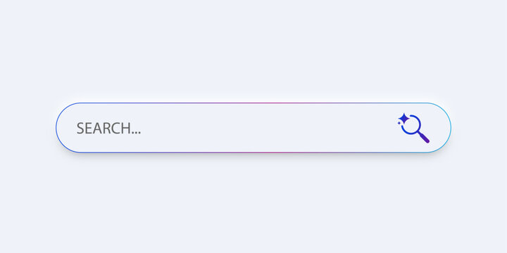 Search Bar UI &ndash; Modern Rounded Input Field and Search Interface