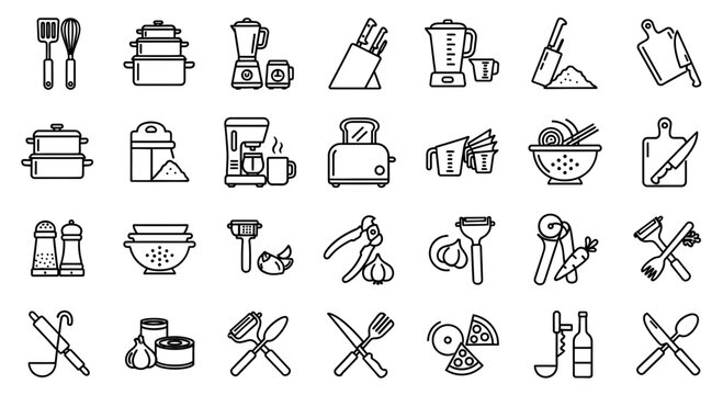 Kitchen Utensils and Cooking Tools.