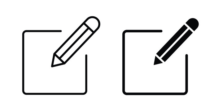 Edit text icon, symbols pack for UI designs.