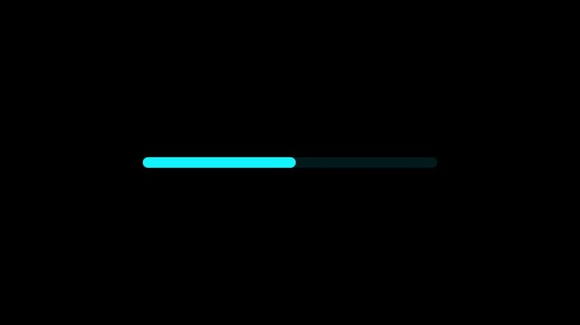 loading bar spinning load wheel.abstract beautiful loading icon , processing ,downloading bar loading screen pixelated progress animation. processing from transfer on black background. 4K