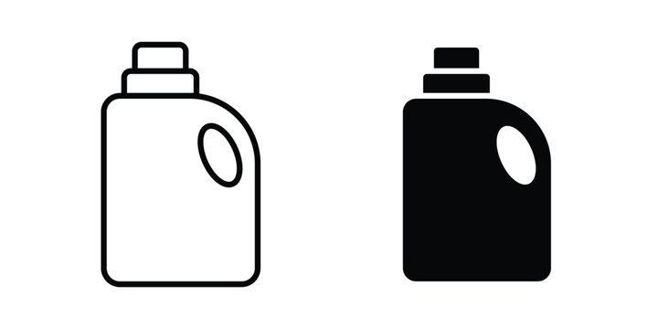 laundry detergent bottle icon, symbols pack for UI designs.