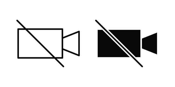 No recording icon, symbols pack for UI designs.