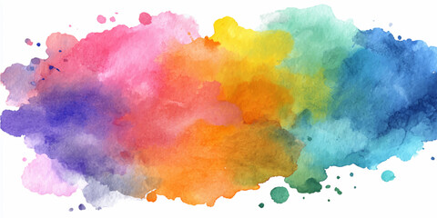 A vibrant watercolor of an abstract blend of artistic expression, a visually stunning display of multicolored ink, evoking emotions and creativity. © PS  GALLERY 