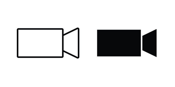 Video call icon, symbols pack for UI designs.