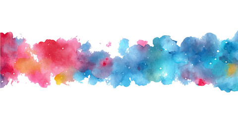 A vibrant watercolor painting in a display of colors, evoking feelings of energy, creativity and inspiration.  © DAKU MOHARAJ
