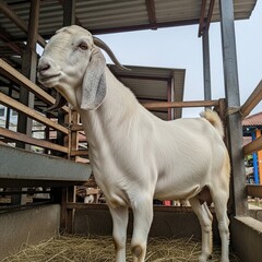 Fototapeta premium sacrificial goats on the farm