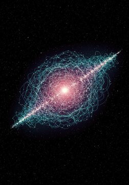 Digital visualization of the quantum field vacuum fluctuations, showing fundamental energy dynamics and subatomic interactions in deep theoretical space, energy, quantum mechanics, fundamental
