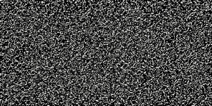 Static noise texture black and white television signal interference