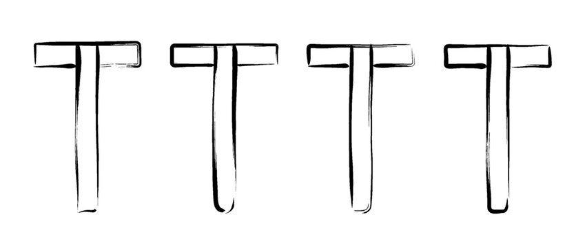 tsquare , Traditional Chinese Brush , strokes swirl style