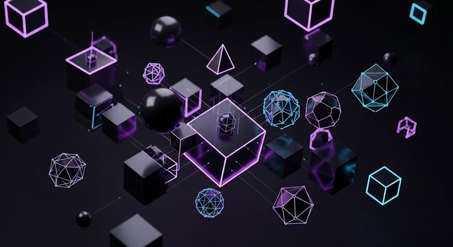 Abstract geometric shapes illustration