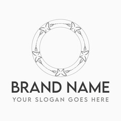 Naklejka premium Elegant Butterfly Logo