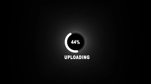 Uploading progress indicator with 25 percent bar. Progress indicator percentage. Uploading progress indicator for data transfer and software installation status visuals.