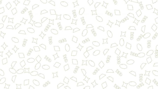 White background with small geometric shapes. Suitable for modern design projects, abstract backgrounds, or techthemed visuals. Great for digital marketing.