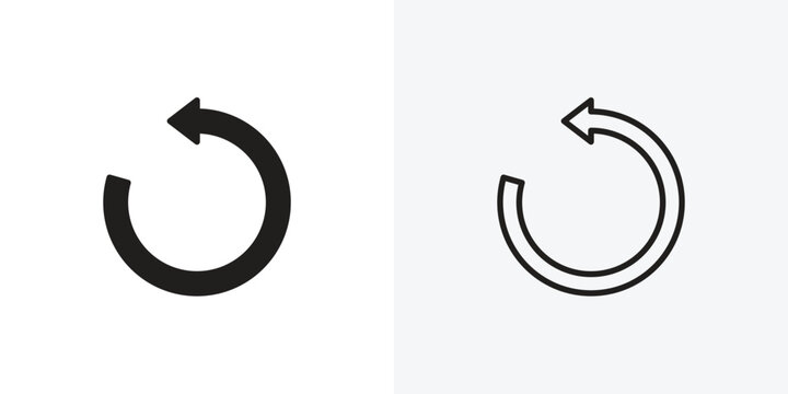 Undo vectors icons pack for apps and Ui Ux desigs