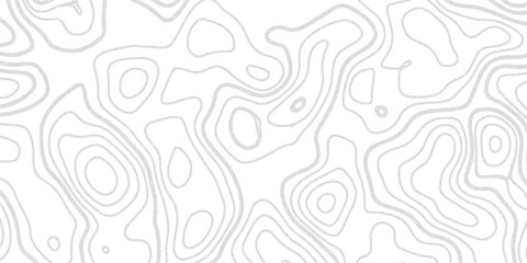 Topographic Map Contour Lines on White Background for Cartography and Geography © ach