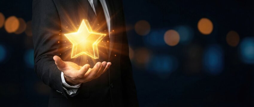Achieving success through outstanding performance in business corporate environment motivational content urban nightscape close-up view personal growth and excellence