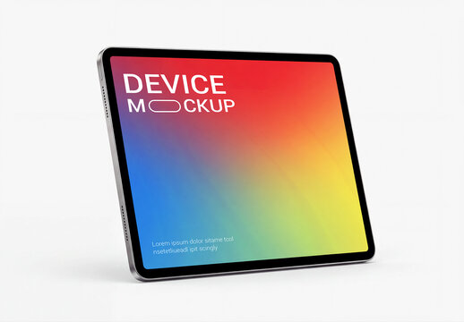 Tablet Mockup on White Background