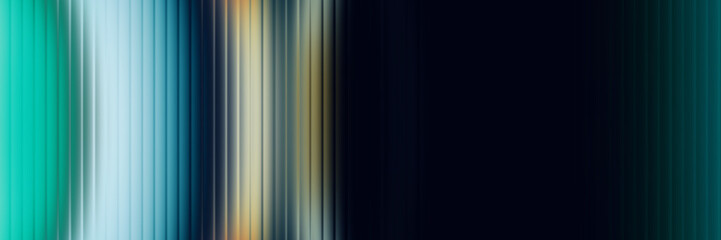 Obraz premium Teal and gold abstract vertical line pattern with dark background.