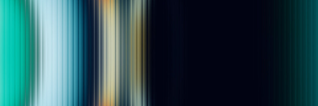 Teal and gold abstract vertical line pattern with dark background.