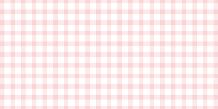 WebPlaid gingham pattern vector design. Soft pink seamless gingham style pattern textured background for clothing design