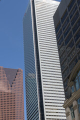 Fototapeta premium view of Scotia Plaza (40 King St W) and First Canadian Place (100 King St W), downtown Toronto Financial District