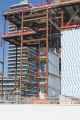 Naklejka premium construction of Dani Reiss Modern and Contemporary Gallery expansion at the Art Gallery of Ontario, Toronto