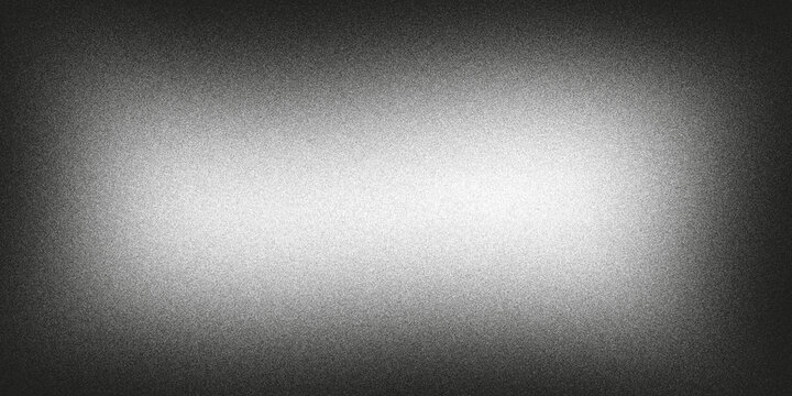 Abstract grainy spotlight background with soft white glow and dark vignette for dramatic lighting effects. Subtle noise texture for film, photography, posters. Minimal moody gradient backdrop with 