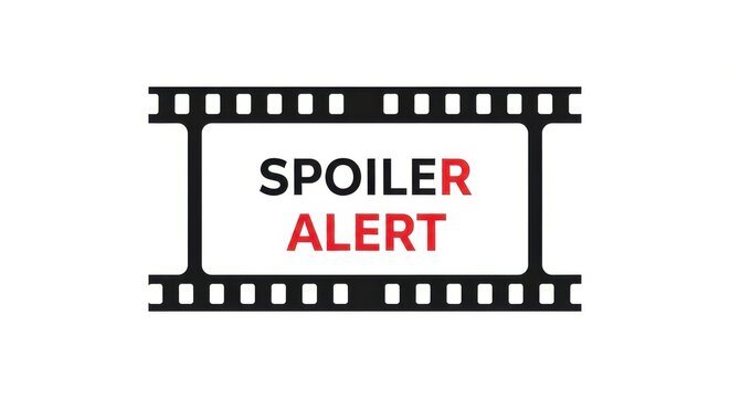 Spoiler alert text is displayed inside a  strip frame.