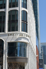 Naklejka premium exterior building detail of The Well, a mixed use complex at 486 Front St W, Toronto - Sweat and Tonic