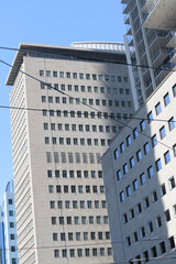 Naklejka premium (at center) south elevation of Shell Oil Building, designed by Marani and Morris (with later additions), 1958, 505 University Av, Toronto