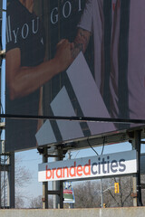 Naklejka premium digital advertising (hosted by branded citites) for Adidas at Exhibition Place, Toronto