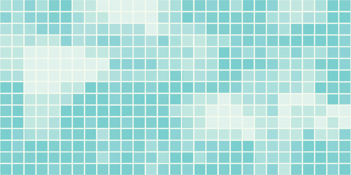 mosaic tile pattern with turquoise and aqua squares