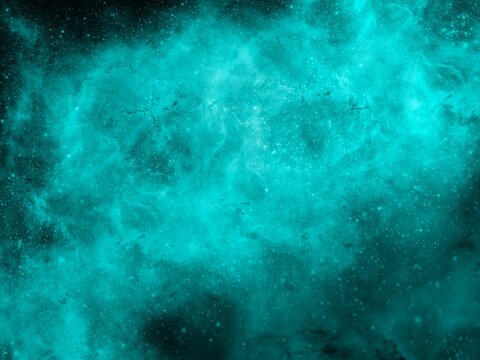 Green mist  into a dark ,black background, creating a atmosphere texture. Digitally drawn on a tablet,