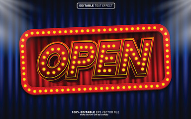 Open Show 3D editable text effect © hellomuh22